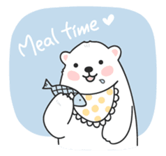 Sweet polar bear 'Gommy' stickers sticker #15580225
