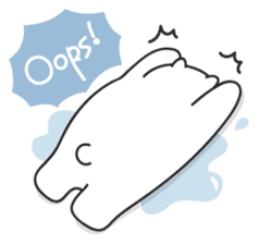 Sweet polar bear 'Gommy' stickers sticker #15580227
