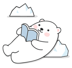Sweet polar bear 'Gommy' stickers sticker #15580228