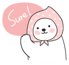 Sweet polar bear 'Gommy' stickers sticker #15580232