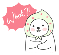 Sweet polar bear 'Gommy' stickers sticker #15580236