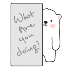 Sweet polar bear 'Gommy' stickers sticker #15580237