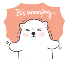 Sweet polar bear 'Gommy' stickers sticker #15580240