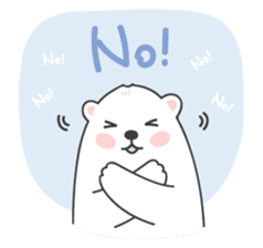 Sweet polar bear 'Gommy' stickers sticker #15580241