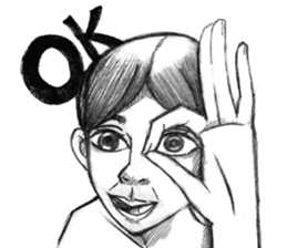 Man girl sticker #15580576