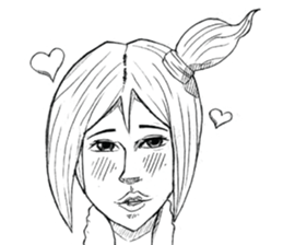 Man girl sticker #15580596