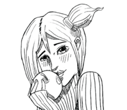 Man girl sticker #15580602