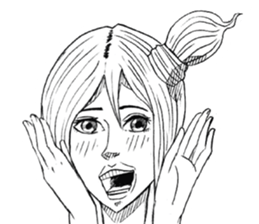 Man girl sticker #15580605