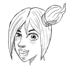 Man girl sticker #15580609