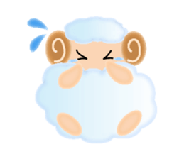 Mokomoko sheep Sticker sticker #15580691