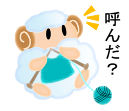 Mokomoko sheep Sticker sticker #15580693