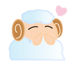 Mokomoko sheep Sticker sticker #15580695