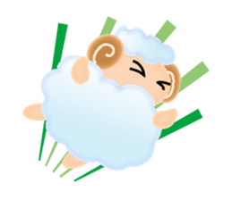 Mokomoko sheep Sticker sticker #15580696