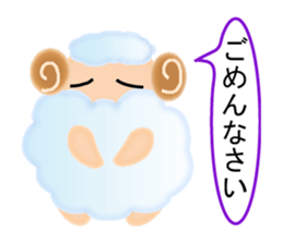 Mokomoko sheep Sticker sticker #15580702