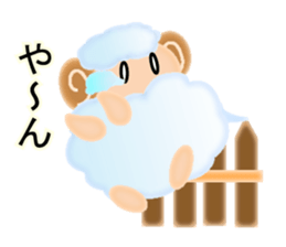 Mokomoko sheep Sticker sticker #15580703