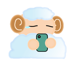 Mokomoko sheep Sticker sticker #15580705