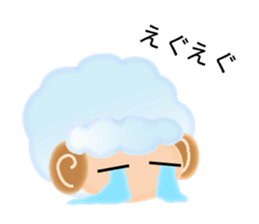 Mokomoko sheep Sticker sticker #15580710