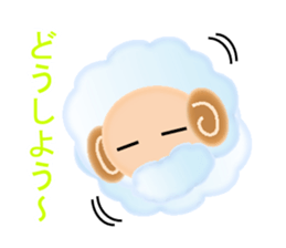 Mokomoko sheep Sticker sticker #15580727