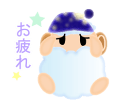 Mokomoko sheep Sticker sticker #15580728