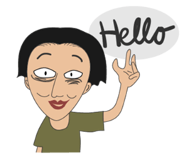 Sleepless Ma'am, Coffee or me? sticker #15581531