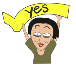 Sleepless Ma'am, Coffee or me? sticker #15581539