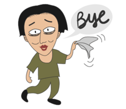 Sleepless Ma'am, Coffee or me? sticker #15581547