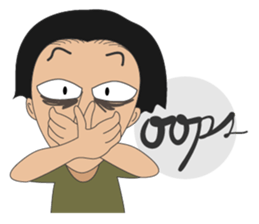 Sleepless Ma'am, Coffee or me? sticker #15581556