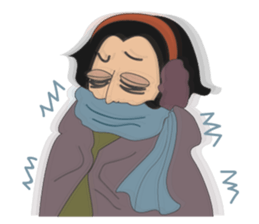 Sleepless Ma'am, Coffee or me? sticker #15581562