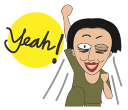 Sleepless Ma'am, Coffee or me? sticker #15581567