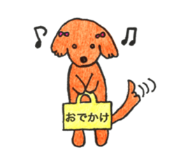 love dachshund nana sticker #15581754