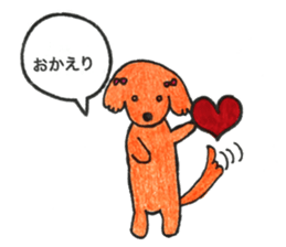 love dachshund nana sticker #15581756