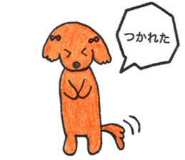 love dachshund nana sticker #15581759