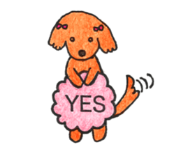 love dachshund nana sticker #15581764