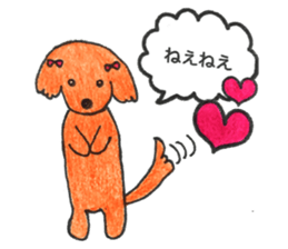 love dachshund nana sticker #15581768