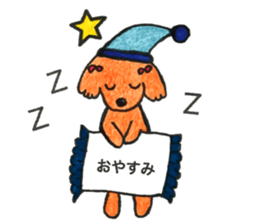 love dachshund nana sticker #15581784