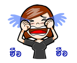 Black Shirt Girl sticker #15582139