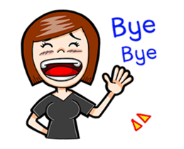 Black Shirt Girl sticker #15582147