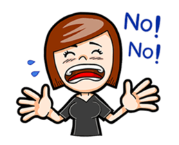 Black Shirt Girl sticker #15582150