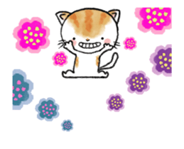 A moving cats and a bear sticker #15582444