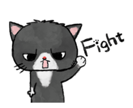 A moving cats and a bear sticker #15582451