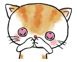 A moving cats and a bear sticker #15582456