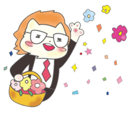 The lion which works sticker #15582762