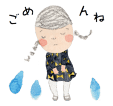 The little girl MITSUAMI giggled. sticker #15583523