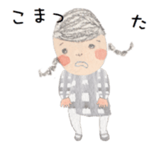 The little girl MITSUAMI giggled. sticker #15583533