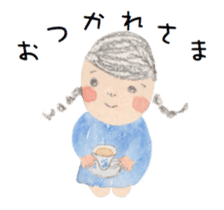 The little girl MITSUAMI giggled. sticker #15583540