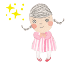 The little girl MITSUAMI giggled. sticker #15583543