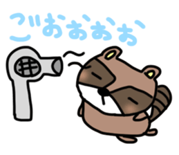 Daily lives of Raccoon sticker #15584678