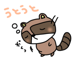 Daily lives of Raccoon sticker #15584684