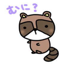 Daily lives of Raccoon sticker #15584686