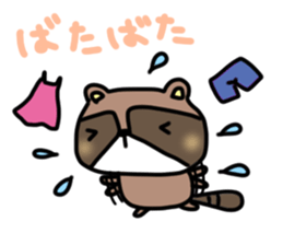 Daily lives of Raccoon sticker #15584689